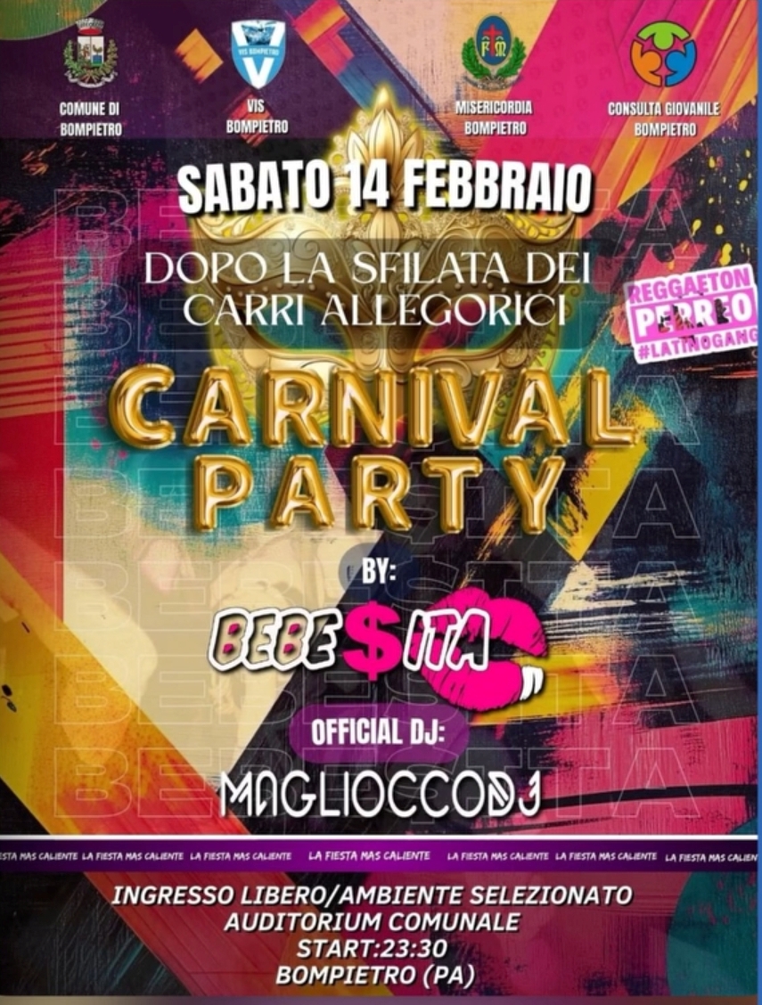Carnival Party  a Bompietro