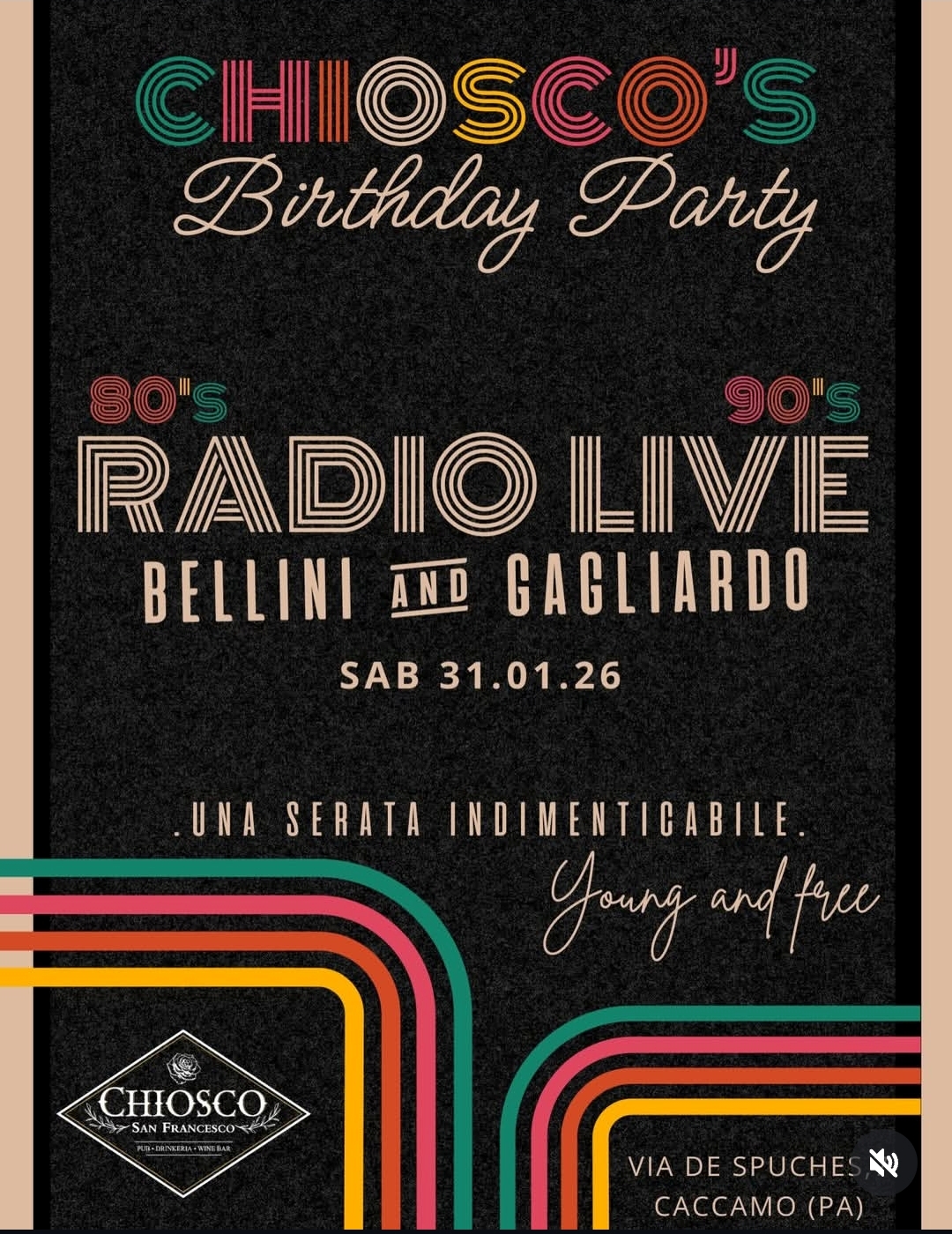 Chiosco's Birthday Party  a Caccamo