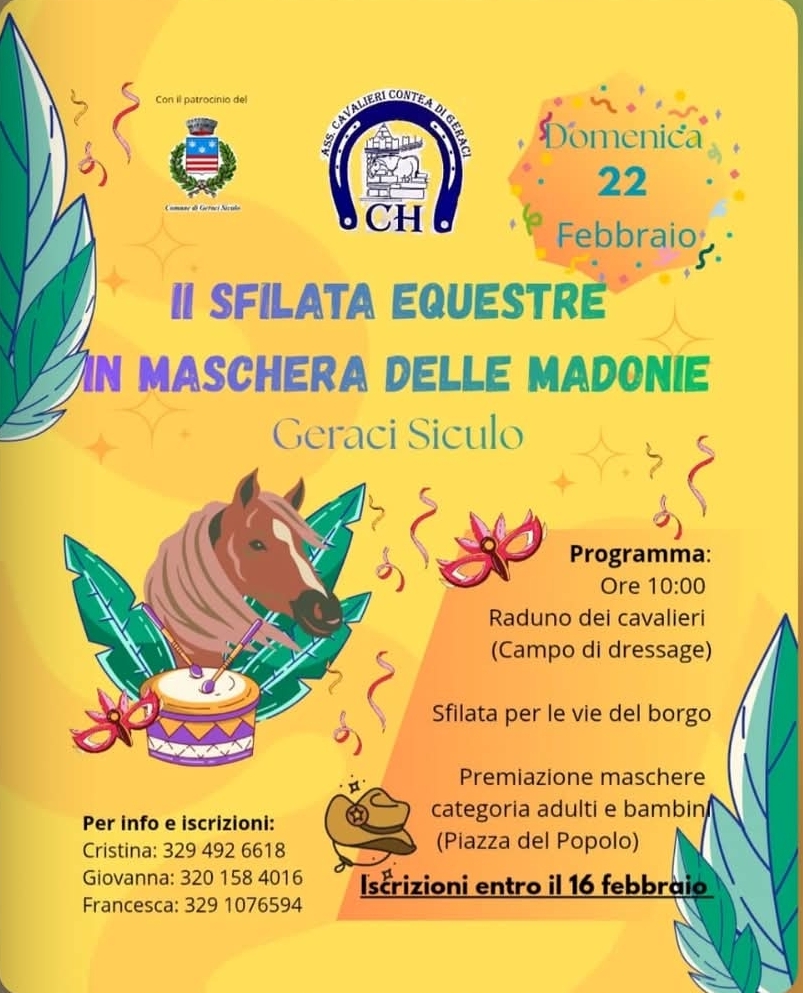 Sfilata equestre in maschera  a Geraci